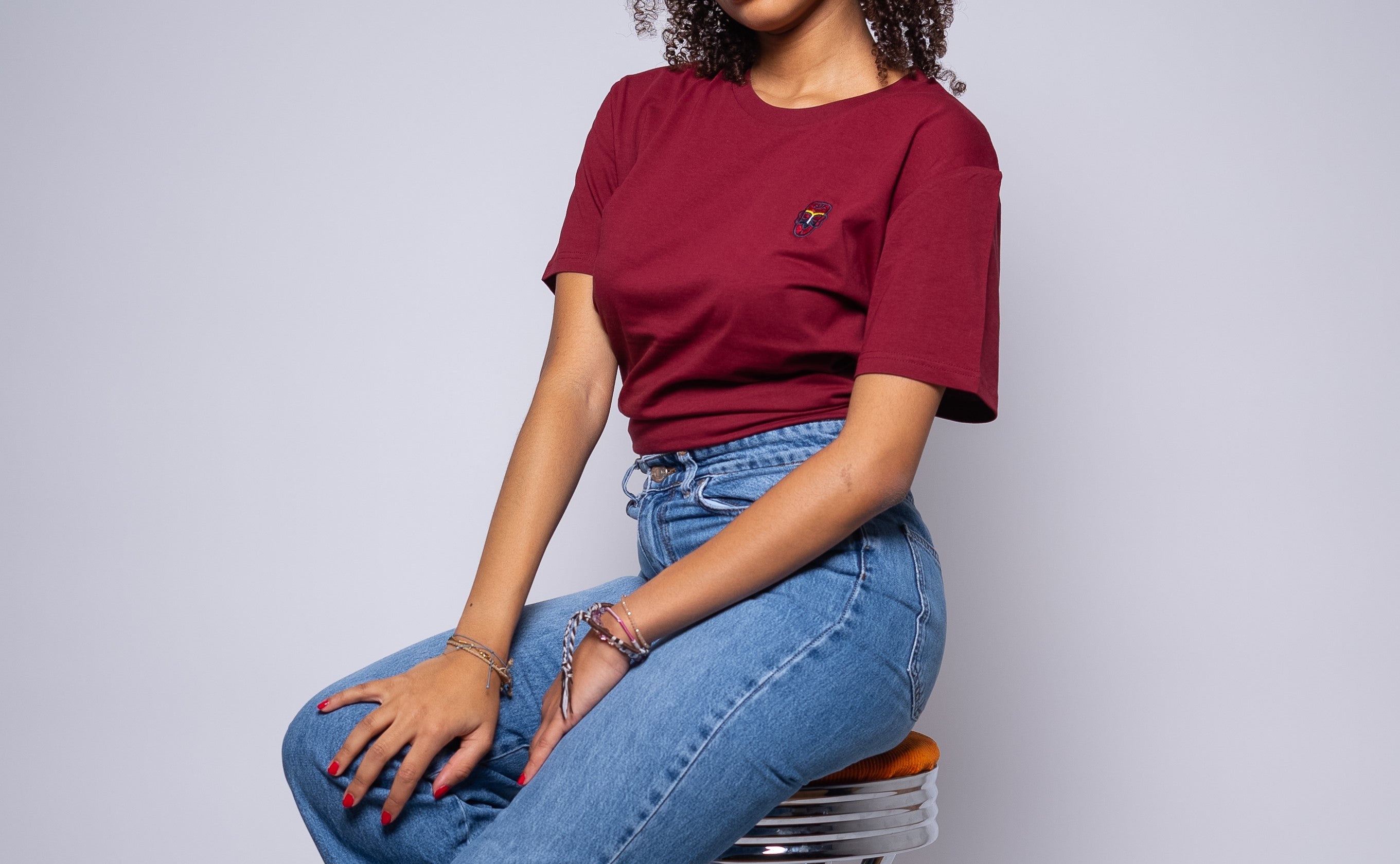 T-SHIRT BORDEAUX UNISEXE
