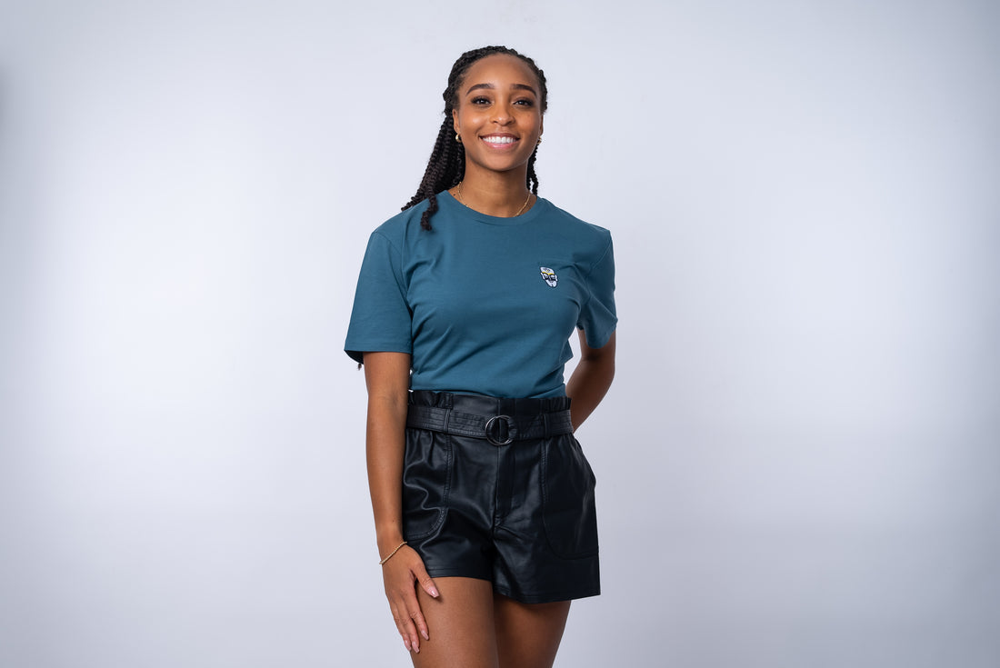 Unisex-T-Shirt in Blau