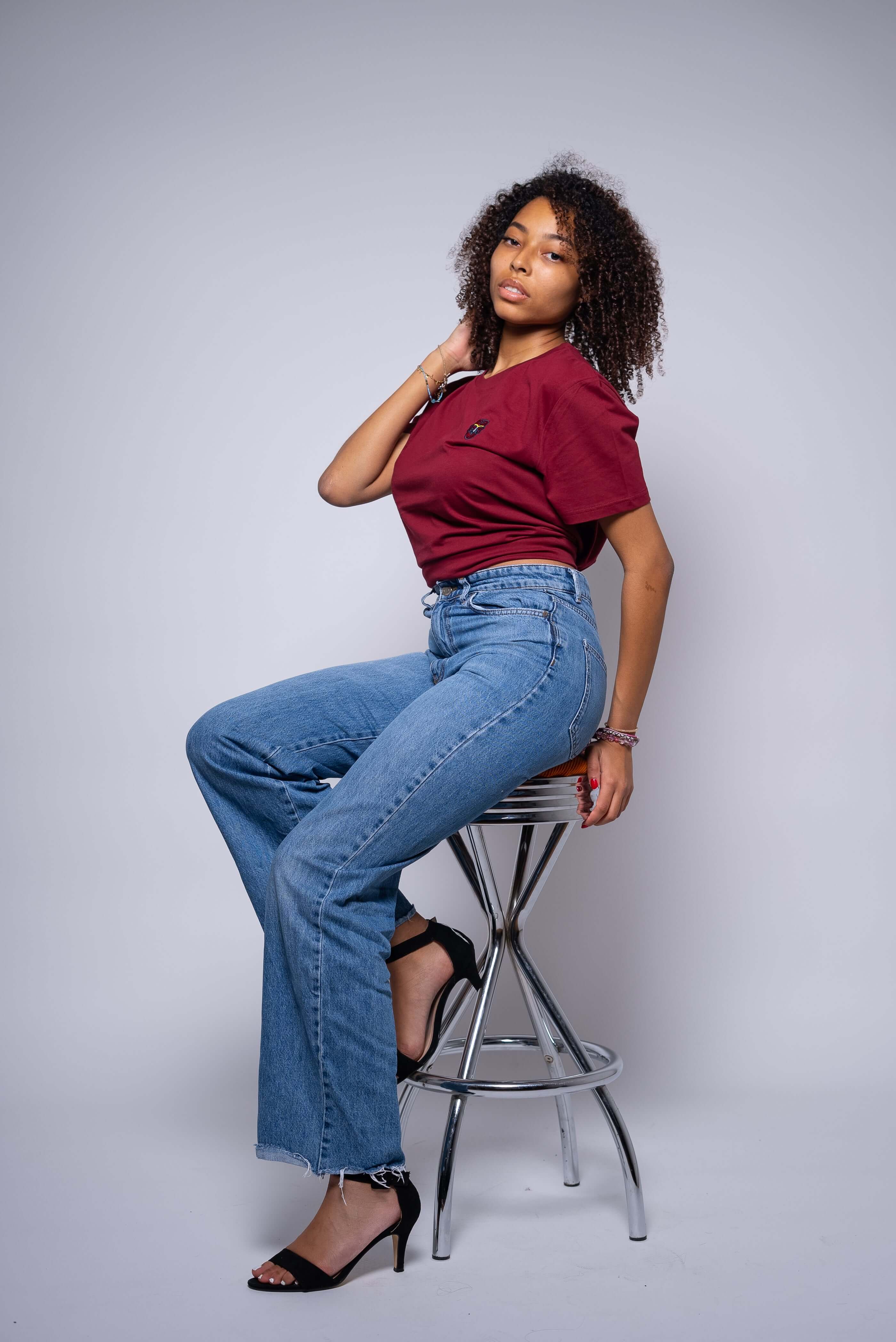 T-SHIRT BORDEAUX UNISEXE