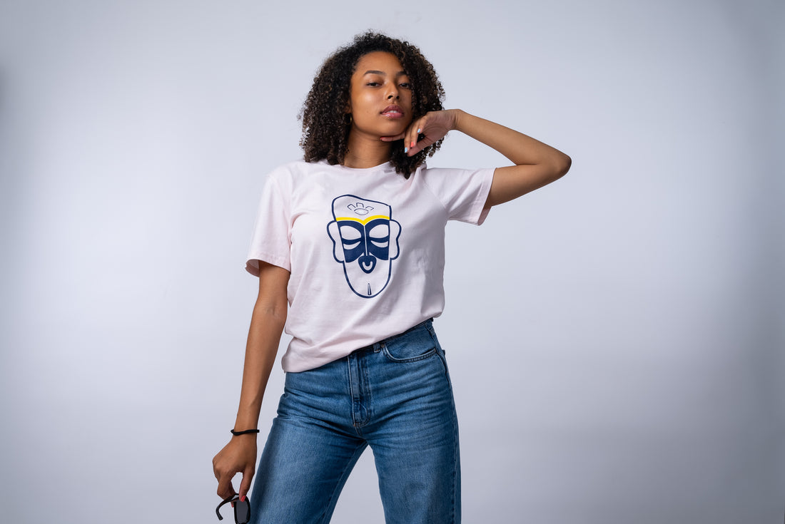 T-SHIRT ROSE FEMME
